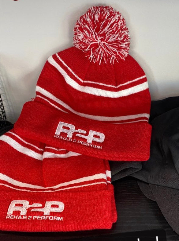 R2P Red Pom Winter Hat